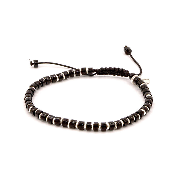 Nuit d’Onyx – Macramé & Argent Authentique