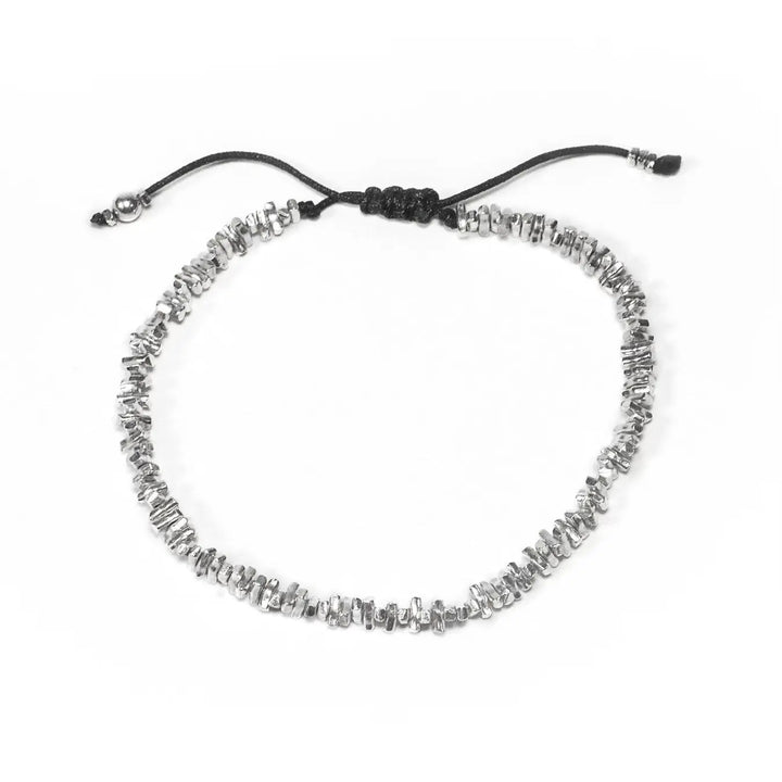 Bracelet macramé sterling silver kernilion