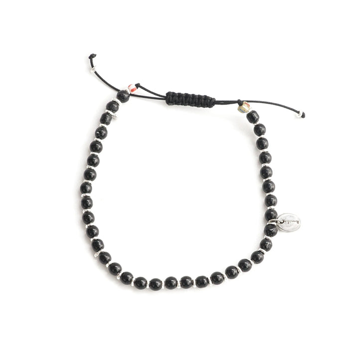 Macramé onyx et argent sterling