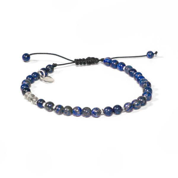 Les toupies macramé en argent lapis KERNILION